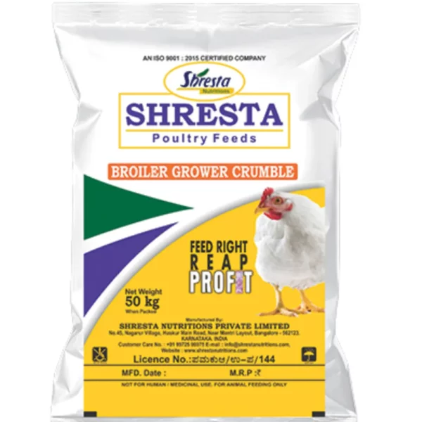 Shresta Nutritions Broiler Grower Crumble 50 KGS